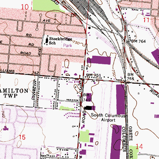 Topographic Map of Prayer of Faith Worship Center, OH