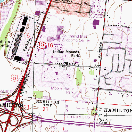 Topographic Map of Redeemer United Brethren Church, OH
