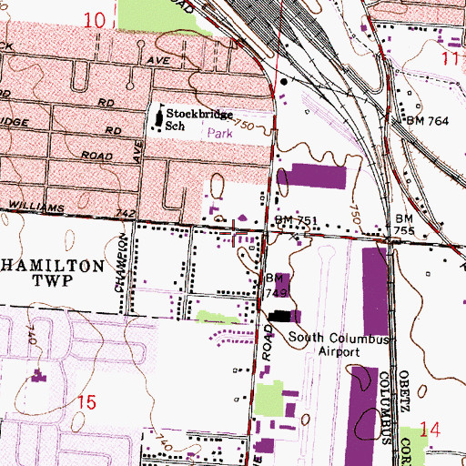 Topographic Map of Truth Apostolic Church, OH