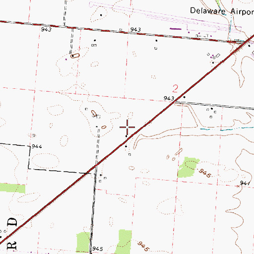 Topographic Map of Center 42 Industrial Park, OH