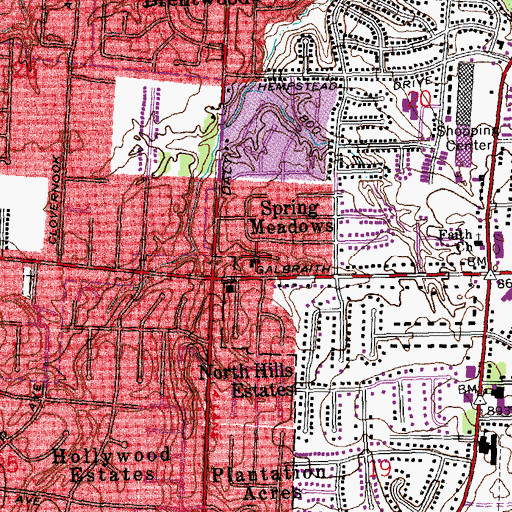 Topographic Map of Greater Emmanuel Apostolic Temple, OH