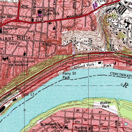 Topographic Map of Greater Harvest Church of Jesus Christ, OH