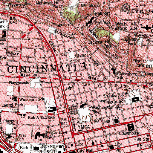 Topographic Map of Holy Church of the Living God, OH