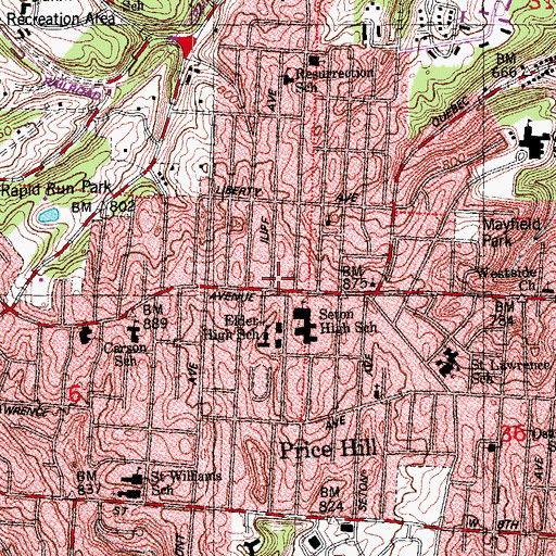 Topographic Map of Liberty Tabernacle, OH