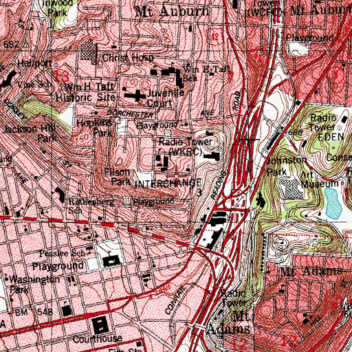 Topographic Map of Mount Sinai House of Prayer for All People, OH