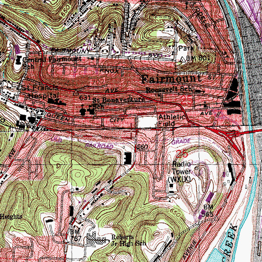 Topographic Map of New Jerusalem Church of God, OH