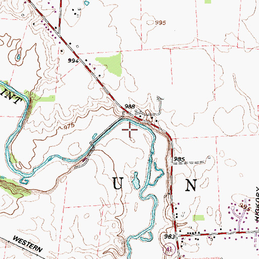 Topographic Map of Fayette County, OH