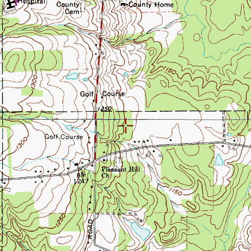 Topographic Map of Geauga County, OH