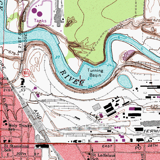 Topographic Map of Lorain County, OH