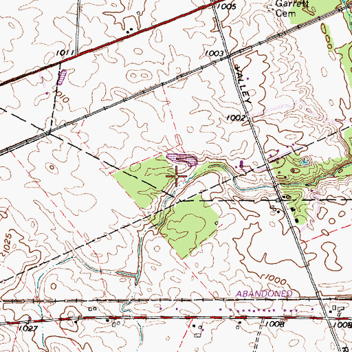 Topographic Map of Madison County, OH
