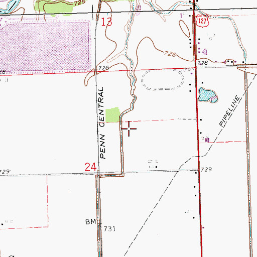 Topographic Map of Paulding County, OH