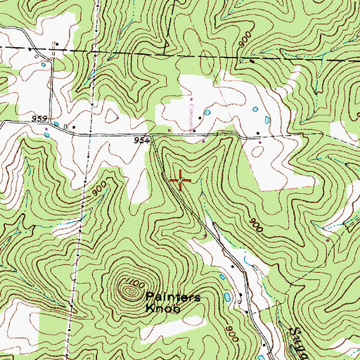 Topographic Map of Pike County, OH