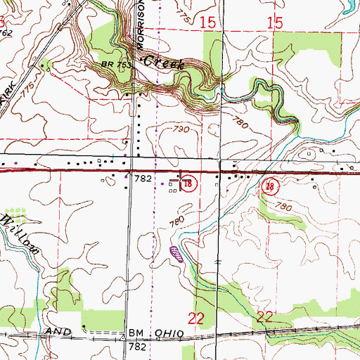Topographic Map of Seneca County, OH