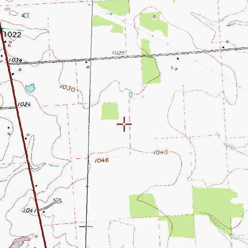 Topographic Map of Union County, OH