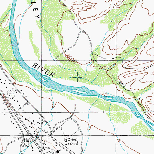 Topographic Map of Salt Creek, AZ