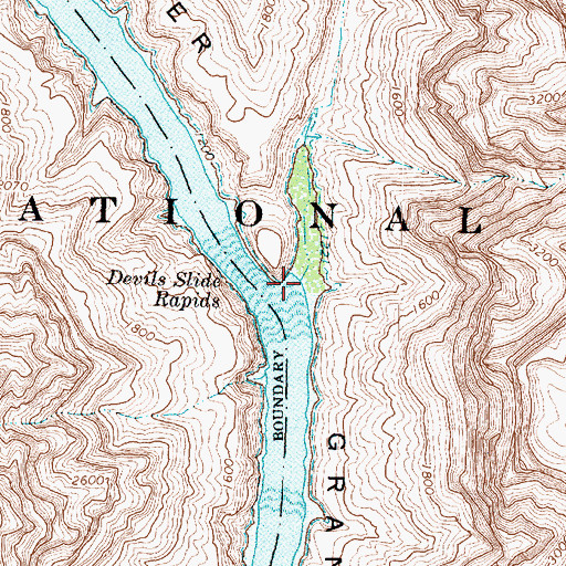 Topographic Map of Salt Creek, AZ