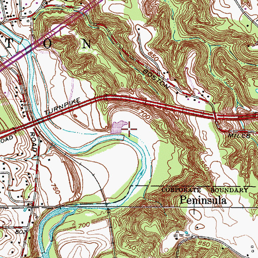 Topographic Map of Stumpy Basin, OH