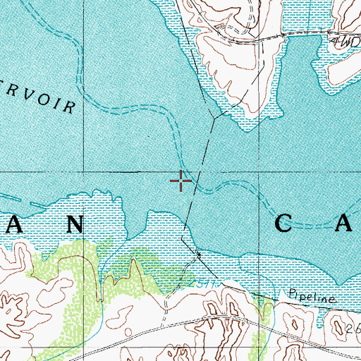 Topographic Map of Salt Creek, AZ