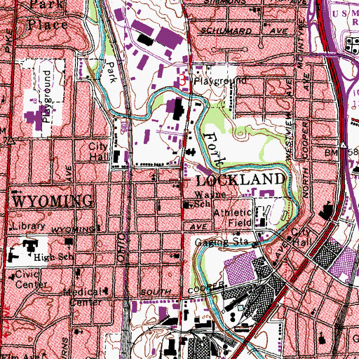 Topographic Map of Christ Temple Apostolic Church, OH