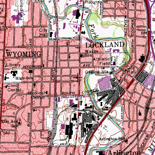 Topographic Map of House of God, OH