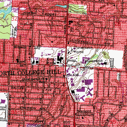 Topographic Map of Laboiteaux-Cary Cemetery, OH