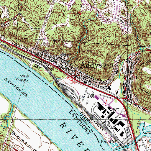 Topographic Map of The Ministry of the Two Witnesses Church, OH