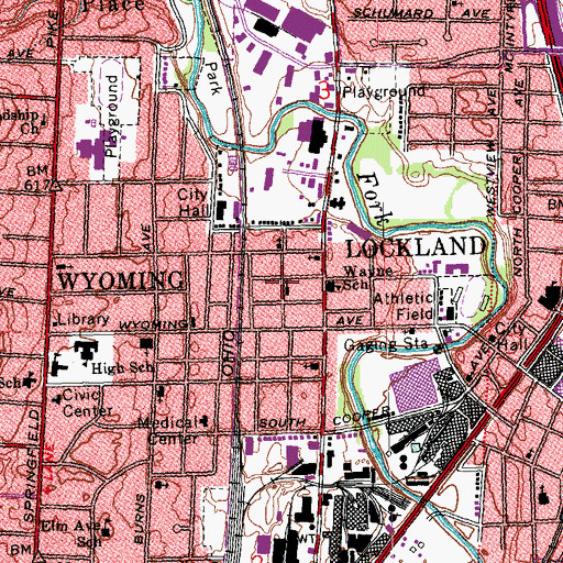 Topographic Map of Traveling Zion Baptist Church, OH
