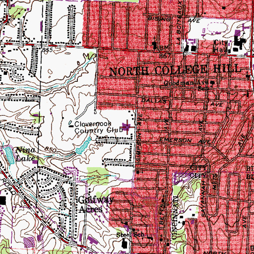 Topographic Map of Becker Elementary School, OH
