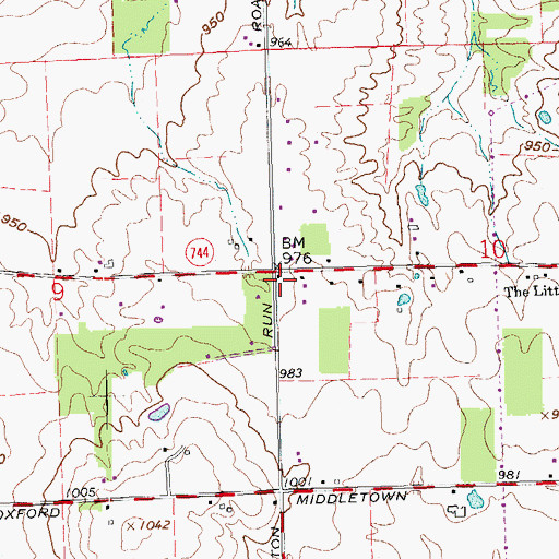Topographic Map of Phare School (historical), OH