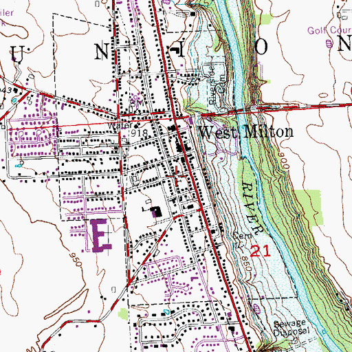 Topographic Map of West Milton United Church of Christ, OH