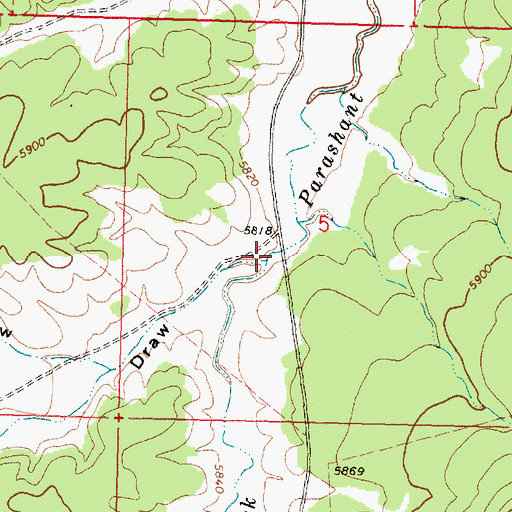 Topographic Map of Salt House Draw, AZ
