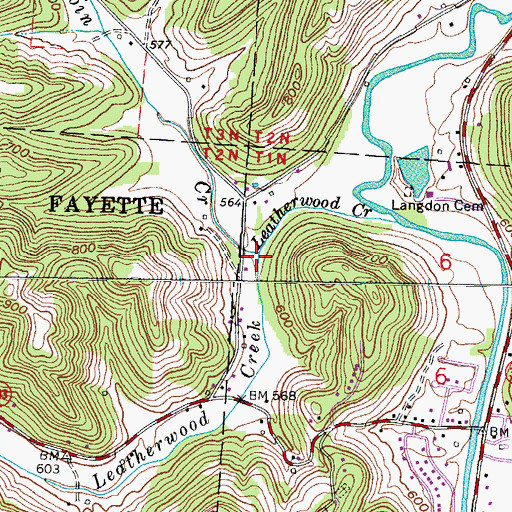 Topographic Map of Corbin Creek, OH