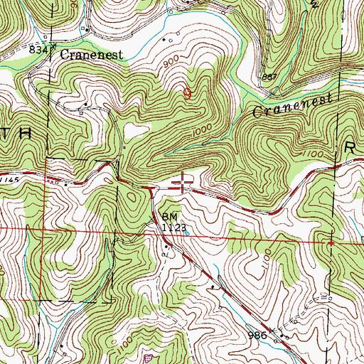 Topographic Map of Griffith Ridge, OH