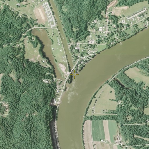 Aerial/Satellite Image of Hocking River, OH