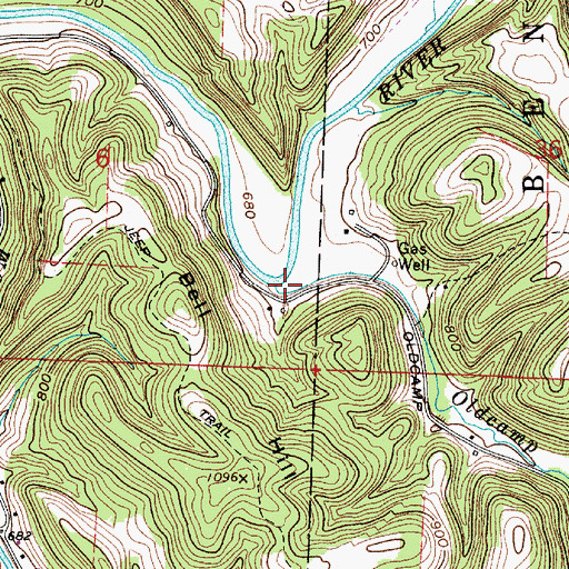Topographic Map of Oldcamp Run, OH
