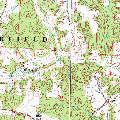 Topographic Map of Peeper Run, OH