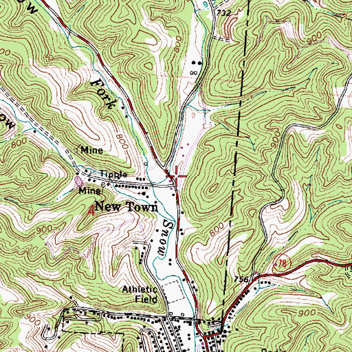 Topographic Map of Salem Hollow, OH