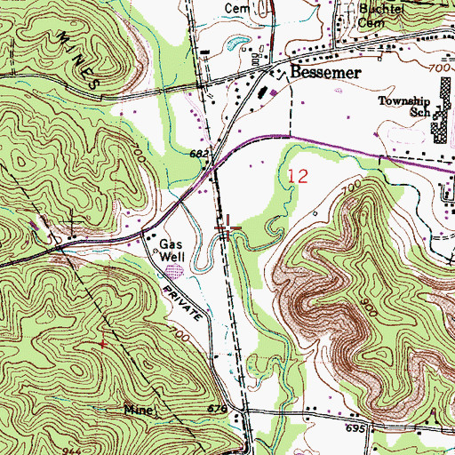 Topographic Map of Snow Fork, OH