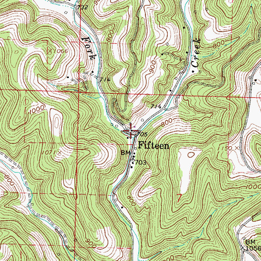 Topographic Map of Sycamore Fork, OH