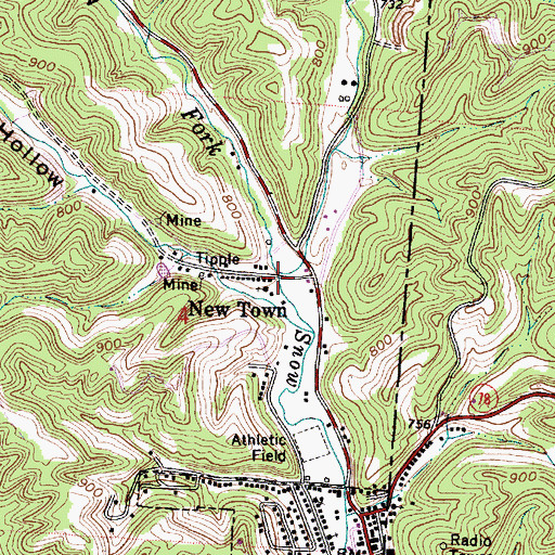 Topographic Map of Sycamore Hollow, OH