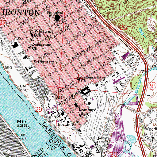 Topographic Map of Sydenstricker Church, OH