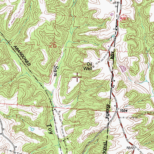 Topographic Map of San Toy, OH