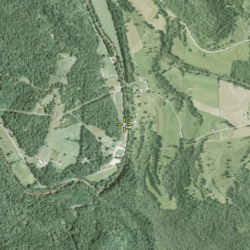 Aerial/Satellite Image of Rinard Covered Bridge, OH