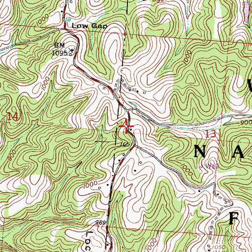 Topographic Map of Locust Grove Ridge, OH