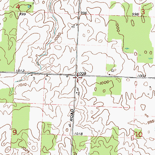 Topographic Map of Brush College (historical), OH