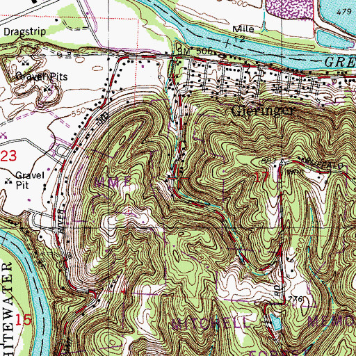 Topographic Map of School Number 6 (historical), OH