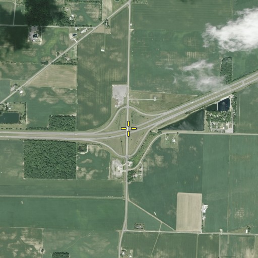 Aerial/Satellite Image of Interchange 145, OH