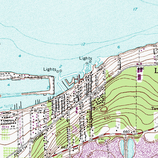 Topographic Map of Limpert Marina, OH