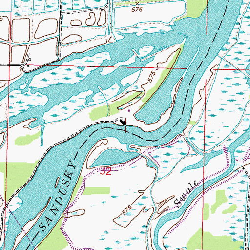 Topographic Map of Ottawa Shooting Club, OH