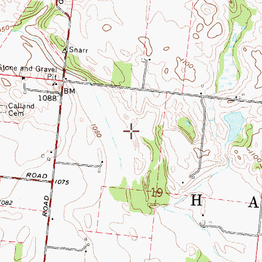 Topographic Map of Siegenthaler-Kaestner Esker State Nature Preserve, OH